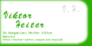 viktor heiter business card